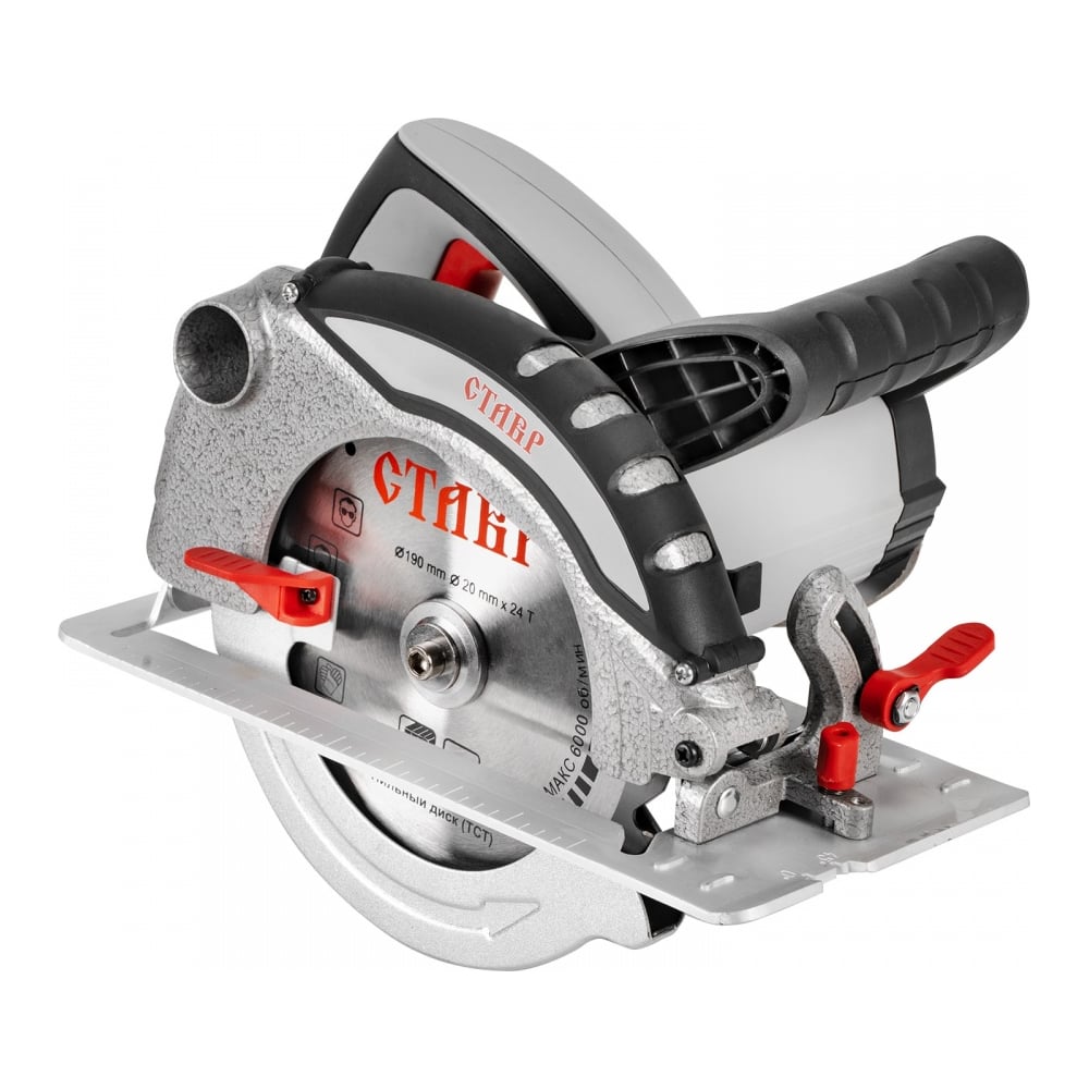 Изображение товара Электрическая дисковая пила Ставр ПДЭ-190/1600 1600 Вт 190 мм для дерева и материалов