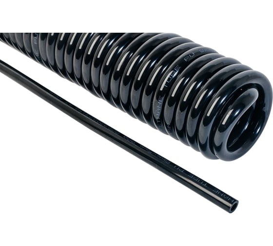 Изображение товара Шланг спиральный пневматический профи 12x8 мм, 2 м (цвет черный) NBPT 57919