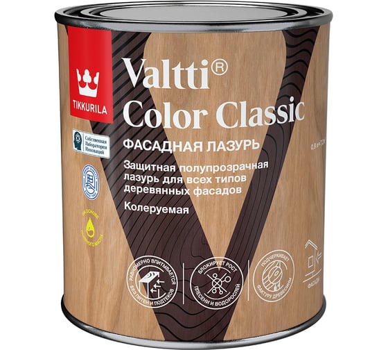Изображение товара Лазурь Tikkurila VALTTI COLOR CLASSIC EC 0,9 л 700014014
