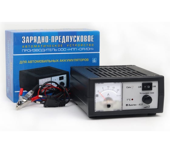 Изображение товара Зарядное устройство Вымпел 415 автомат, 0-20А, 12/24В, стрелочный амперметр 2024