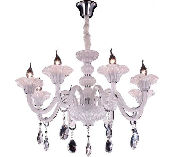 Изображение товара Стеклянная подвесная люстра Citilux Ирида Белая CL351180