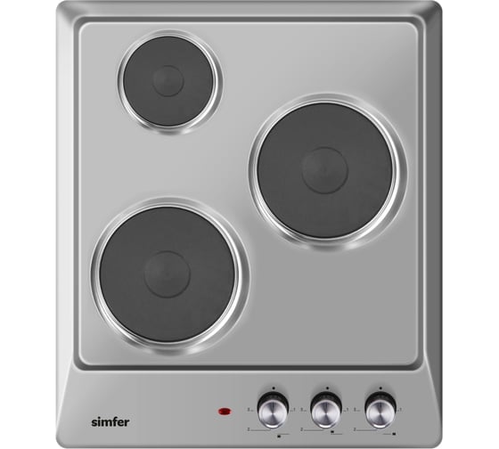 Изображение товара Электрическая варочная панель Simfer 3 конфорки, нержавеющая сталь H45E03M016