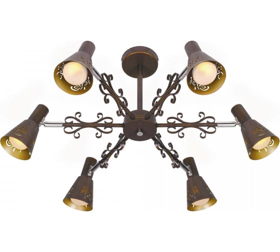 Изображение товара Люстра на штанге Citilux Дункан Коричневая CL529161