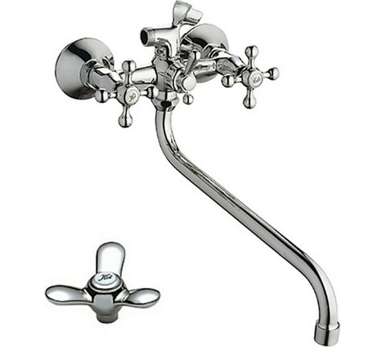 Изображение товара Смеситель для ванны и умывальника Haiba 1/2 кер hb2212 с шар перекл 539766