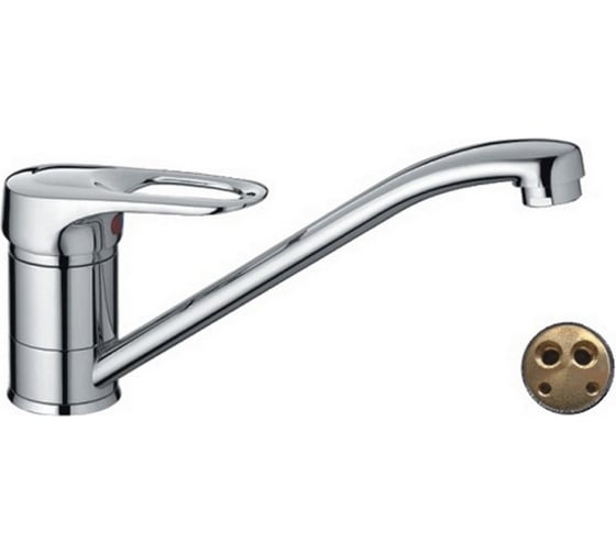 Изображение товара Смеситель для кухни Haiba 40к hb4204 с/отв п/шпильку 539274