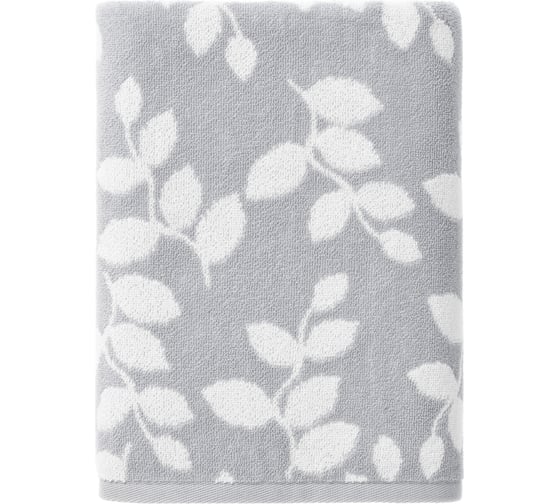 Изображение товара Махровое полотенце Verossa 50/90 Verdi Холодный серый/белое, 450 г/м2 787538