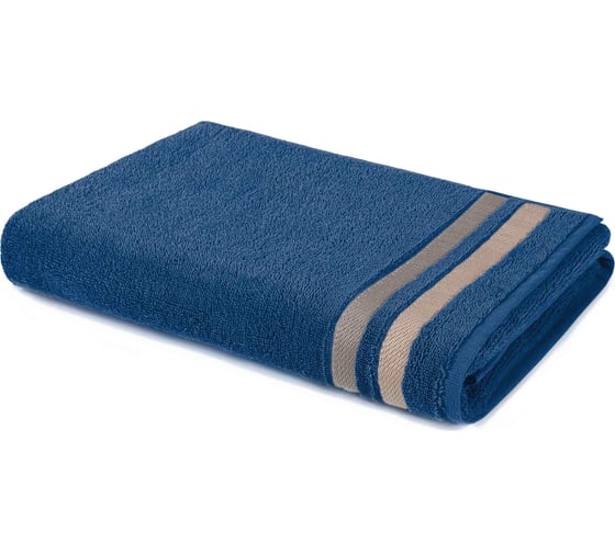 Изображение товара Махровое полотенце Самойловский Текстиль 70/140 Исландия Темно-синее, 400 г/м2 761450