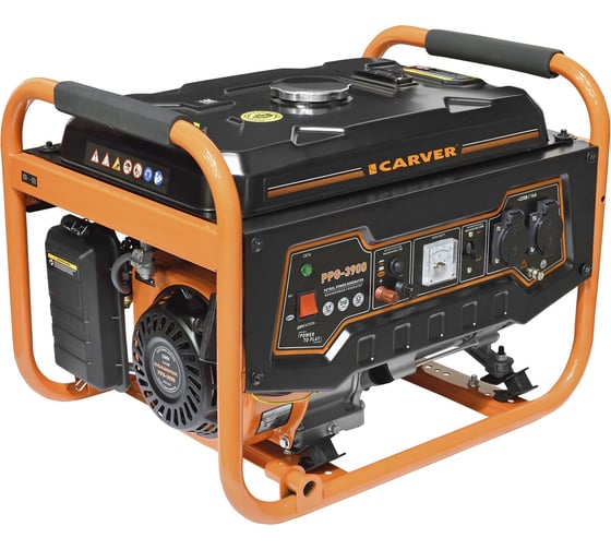 Изображение товара Бензиновый генератор CARVER PPG-3900 LT-170F 01.020.00007