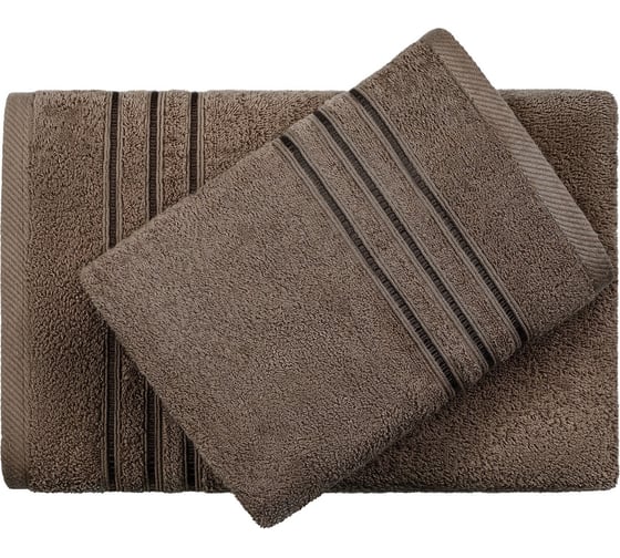 Изображение товара Махровое полотенце Самойловский Текстиль 33/70 Верона Темно-коричневое, 400 г/м2 761431