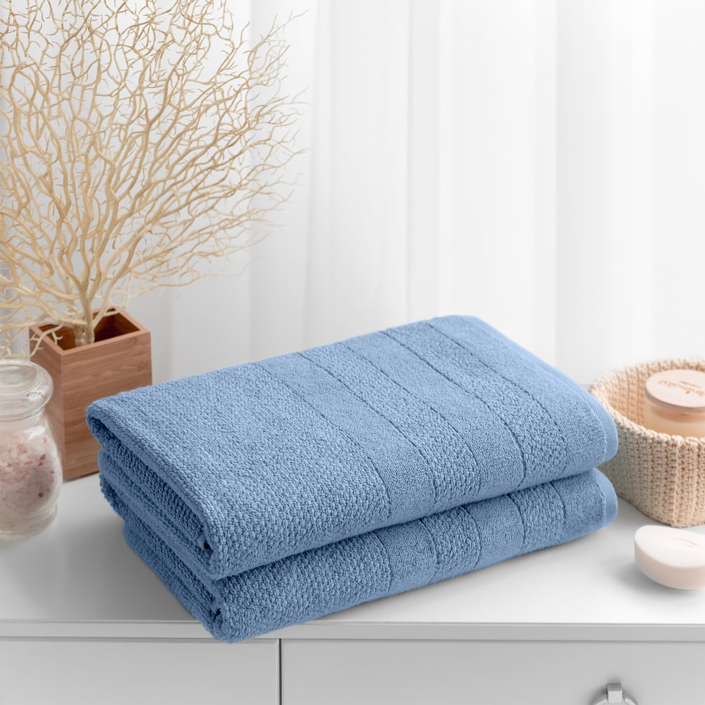 Изображение товара Набор махровых полотенец Verossa Milano Пудрово-голубой 4 шт.