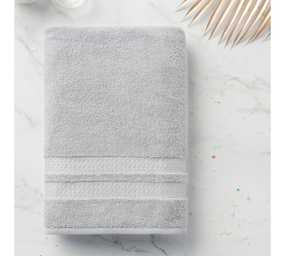 Изображение товара Махровое полотенце Verossa 70/140 Reticolo Холодный серый, 500 г/м2 734494