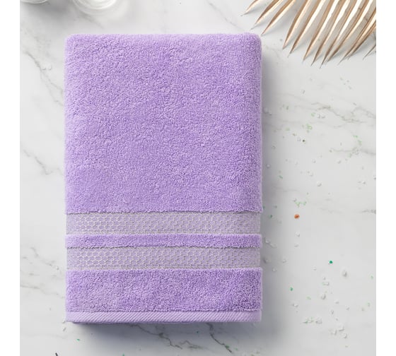 Изображение товара Махровое полотенце Verossa 70/140 Reticolo Лавандовое, 500 г/м2 734492