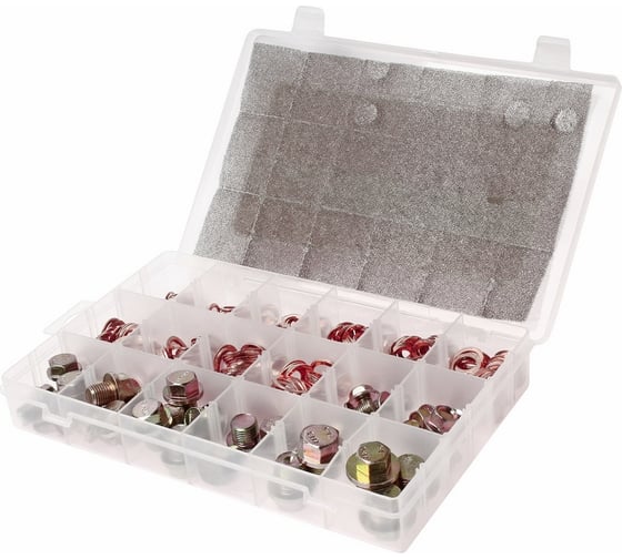 Изображение товара Медная шайба и пробка поддона картера в боксе 534шт JTC-2019