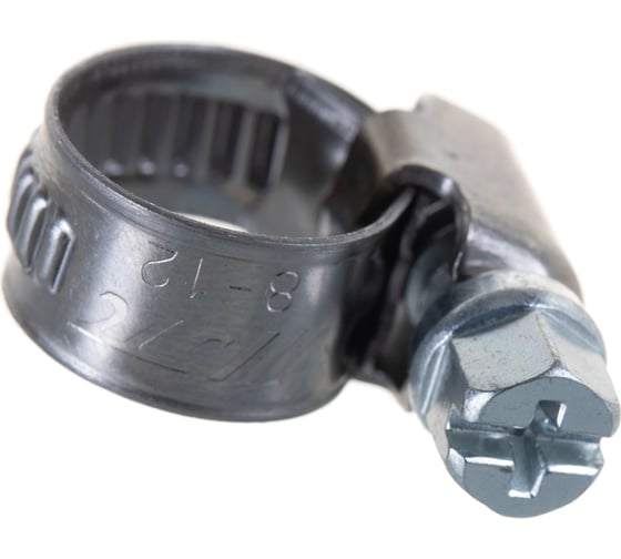 Изображение товара Ленточный червячный хомут 008-012мм нержавеющая сталь JTC-ZN12