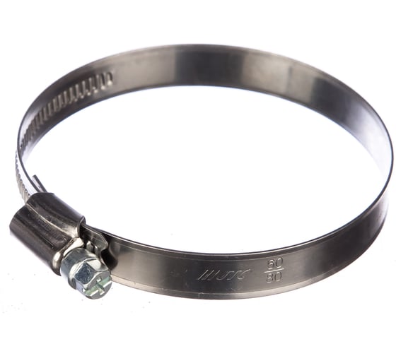 Изображение товара Ленточный червячный хомут 060-080мм нержавеющая сталь JTC-ZN80