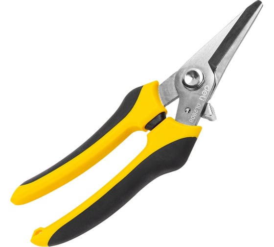 Изображение товара Универсальные строительные ножницы DELI DL2908 205 мм, кованая нержавеющая сталь, прорезиненная рукоять 118993