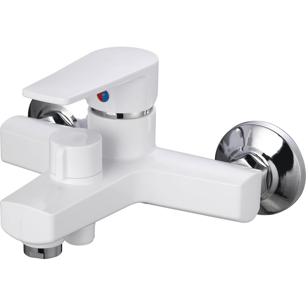 Изображение товара Смеситель для ванны РМС из высокопрочного пластика, белый PL6-009E