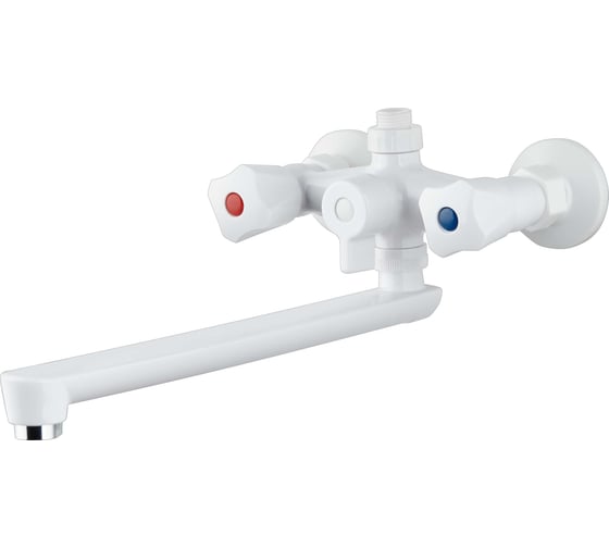 Изображение товара Смеситель для ванны РМС с длинным изливом из высокопрочного пластика PL4-140P