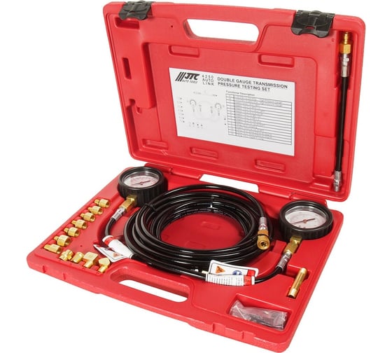 Изображение товара Тестер давления масла КПП с двумя манометрами в кейсе JTC-4250