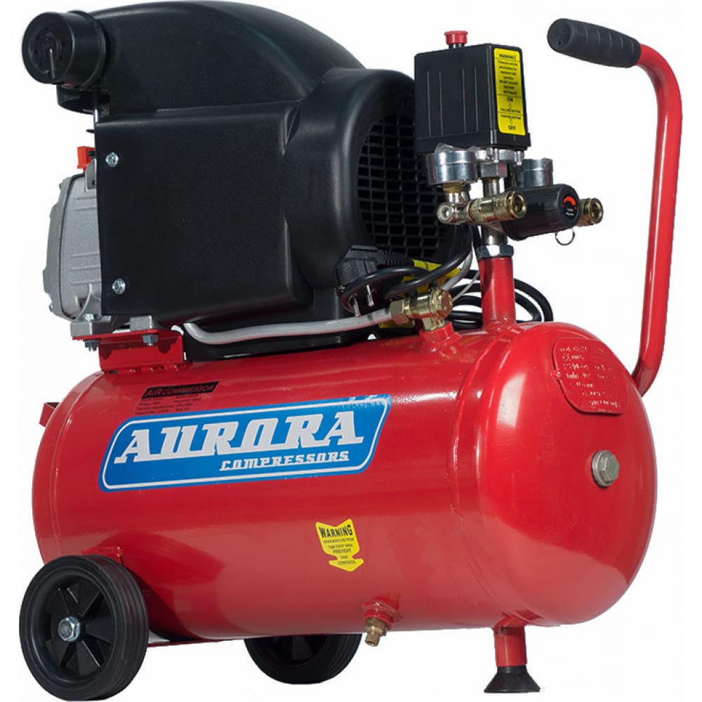 Поршневой масляный компрессор Aurora компрессор поршневой масляный patriot euro24 240 1500 вт 8 бар 240 л мин 24 л колеса