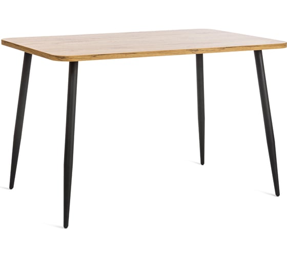 Изображение товара Стол Tetchair Pluto ЛДСП/металл, 120x80x77 см, дуб вотан/черный 19317