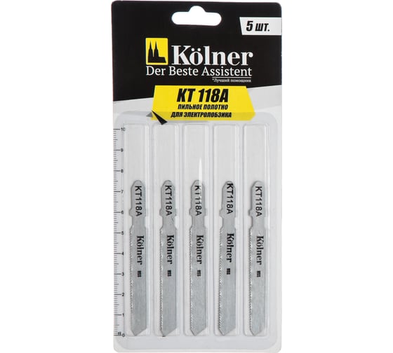Изображение товара Пильное полотно для элеткролобзика по металлу (75 мм) KT118А Kolner 8100900068