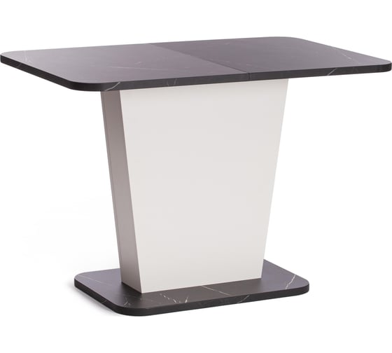 Изображение товара Обеденный стол Tetchair Gent ЛДСП, 110-145x68.6x75.5 см, мрамор блэк роял/белый 19267