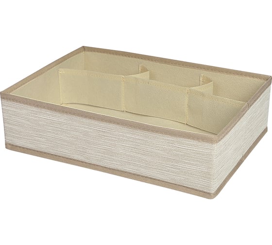 Изображение товара Органайзер для хранения HANDY HOME латте 4 секции, 330х235х90 мм ES-21