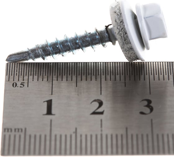 Изображение товара Кровельный саморез Daxmer 4,8x29 RAL 9003 сверло №1, 250шт 00000306020