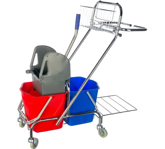 Изображение товара Двойная уборочная тележка Baiyun 2х17л IT-0109