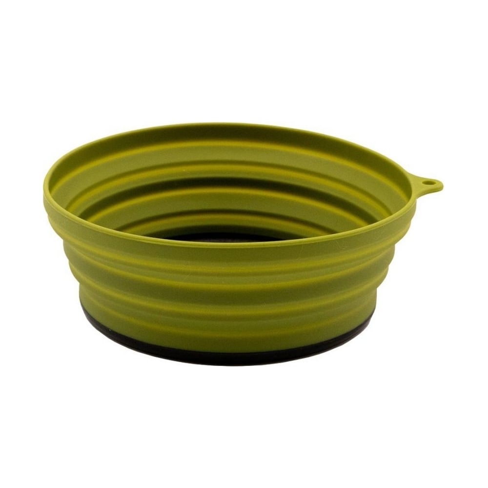 Изображение товара Силиконовая тарелка с пластиковым дном Tramp 15x15x8.5, оливковый TRC-1231