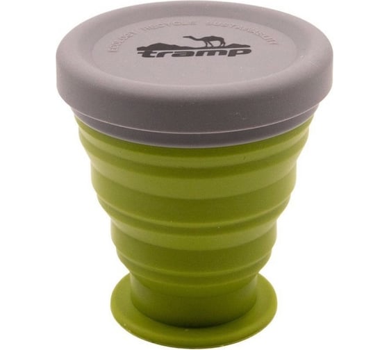 Изображение товара Силиконовый стакан Tramp 200 мл, оливковый TRC-1261