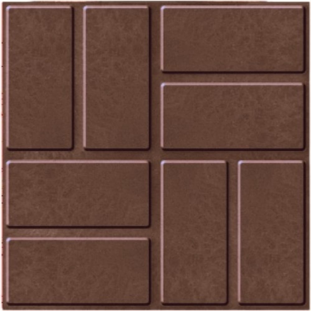 Тротуарная плитка NeoКомпозит плитка тротуарная вибропрессованная 100x200x60 мм коричневый