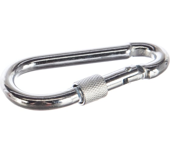 Изображение товара Карабин с фиксатором BEFAST DIN 5299D, цинк, 12, (10 шт.) KF1210S