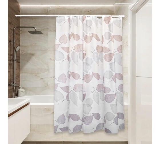 Изображение товара Штора для ванной Сантис peva pv-123 (осенние листья) 75 gsm 180x180 см 038710