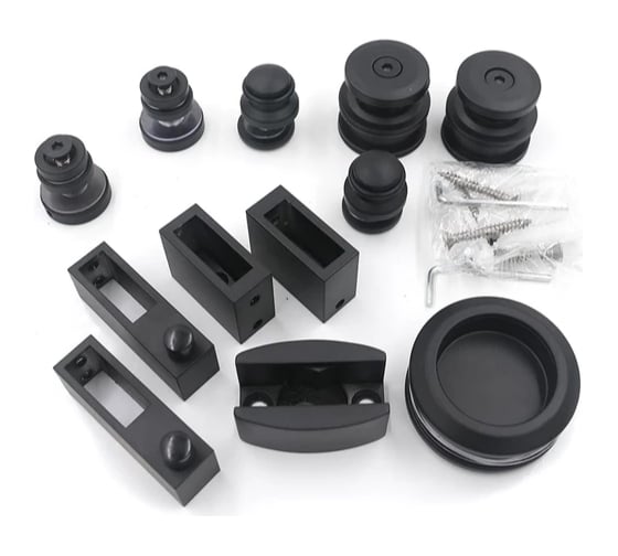 Изображение товара Комплект раздвижной системы SERVICE PLUS цинк/черный RS06-438ZN/BL