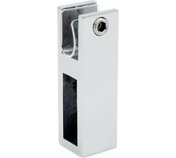 Изображение товара Коннектор трек-стекло SERVICE PLUS прямоугольный, сквозной, d19мм, хром глянцевый CK-109D19-PC