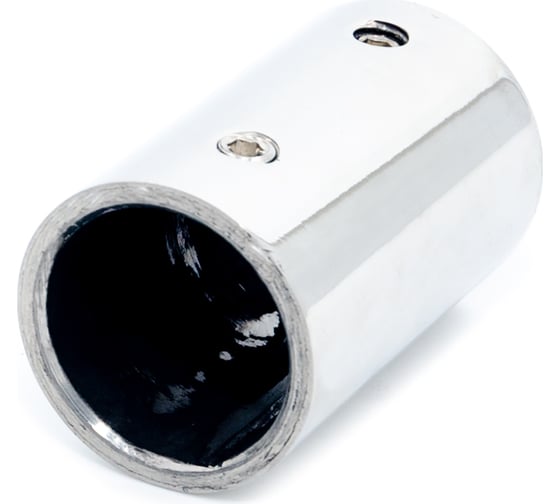 Изображение товара Коннектор труба-труба SERVICE PLUS прямой, d19мм, хром глянцевый CK-408D19-PC