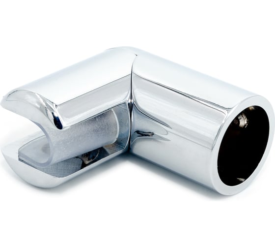 Изображение товара Коннектор стекло-труба SERVICE PLUS угловой 90, d19мм, хром глянцевый CK-310D19-PC