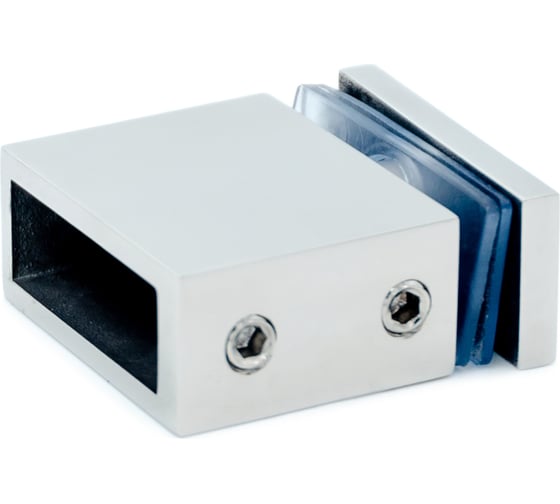 Изображение товара Коннектор трек-стекло SERVICE PLUS прямоугольный, регулируемый, 30/10, хром глянцевый CK-106AD30-PC