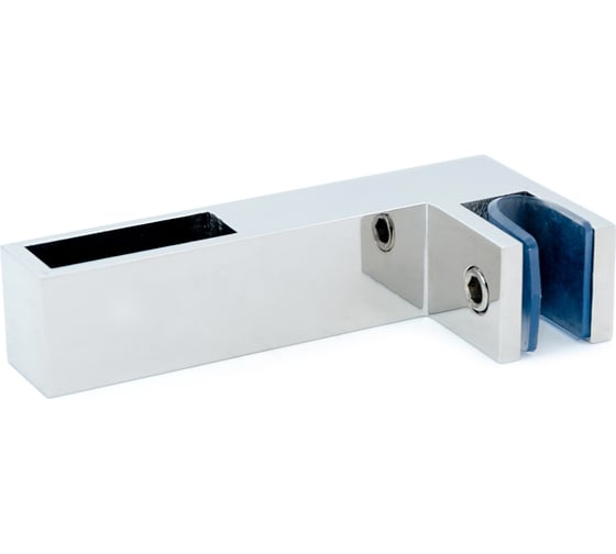 Изображение товара Коннектор трек-стекло SERVICE PLUS 90 прямоугольный, сквозной, 30/10, хром глянцевый CK-108D30-PC