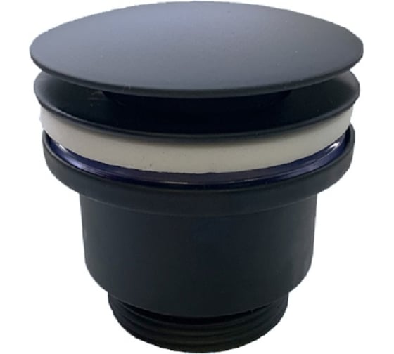 Изображение товара Выпуск McAlpine тип кнопка, металл, ф32-60 мм., высота 45 мм., цвет черный матовый BCWP60-MBL