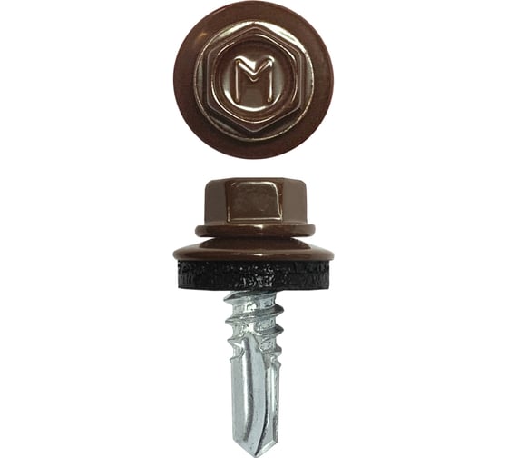 Изображение товара Кровельный саморез Daxmer 5,5x19 RAL 8017 сверло №3, 250шт 00000304281