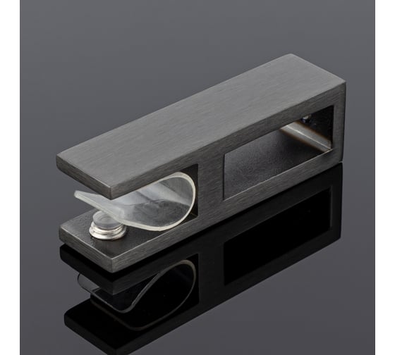 Изображение товара Держатель стекла SERVICE PLUS сквозной, 30x10, графит матовый, sus304 S02-501GFM/sus304