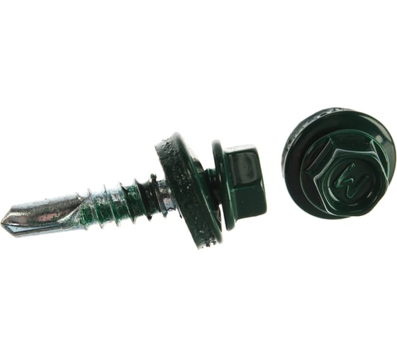 Изображение товара Кровельный саморез Daxmer 5,5x25 RAL 6005 сверло №3, 250 шт 00000304303