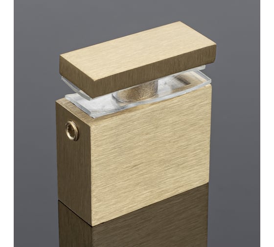 Изображение товара Соединитель труба-стекло SERVICE PLUS 30x10, брашированное золото, sus304 S02-505BGD/sus304