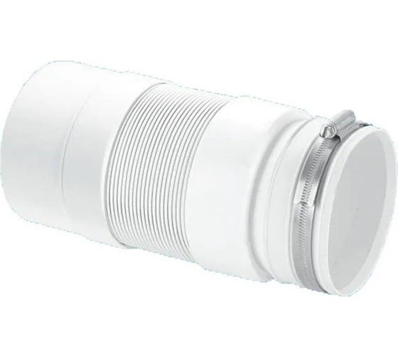 Изображение товара Гофра для унитаза McAlpine вход 97-107, с металлическим хомутом, длина 33-76 см., выход гладкий 110 мм MRWC-F33PJ