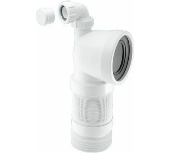 Изображение товара Гофра для унитаза McAlpine под углом 90 градусов, с отводом на 40 мм MRWC-F11RD