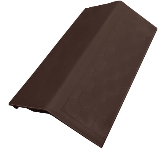 Изображение товара Парапет ППК на пролет забора в 1 кирпич Neoкомпозит Гибкая черепица, 500x258x25 мм, коричневый ПЗ-258 ГЧ К