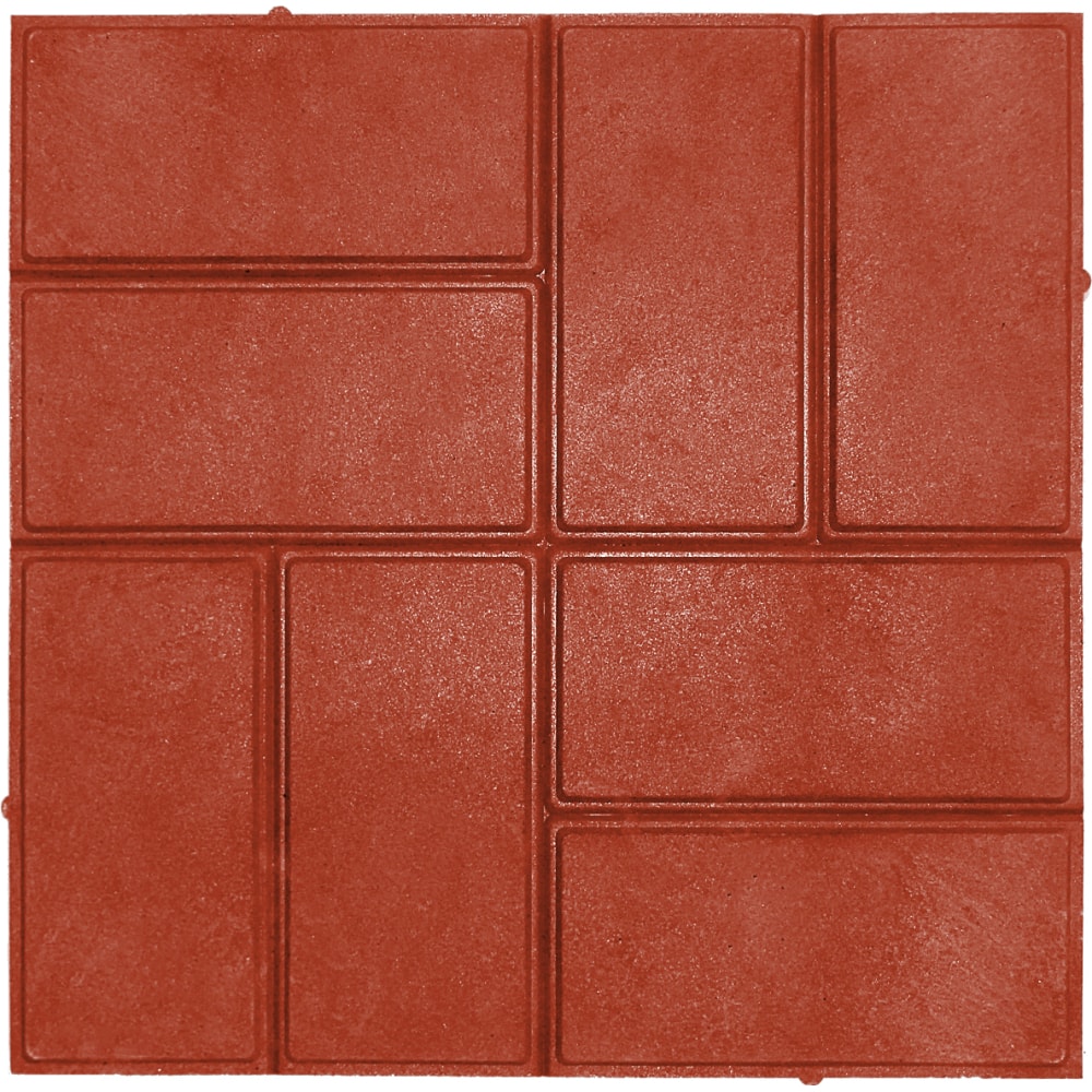 Тротуарная плитка NeoКомпозит плитка тротуарная дощечки 400x400 мм темно красный